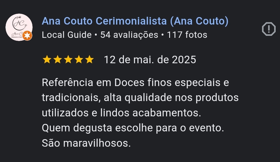 Depoimento de Ana Couto Cerimonialista
